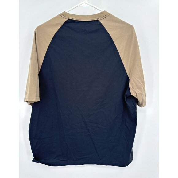 Giordano Black Tan T Shirt Embroidered Mens Sz XL - Picture 5 of 6